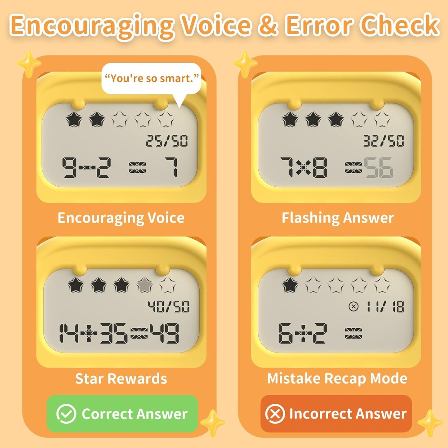 alilo Maths Games for Kids Ages 5-12, Math Toys for Learning Addition, Subtraction, Multiplication & Division, Portable Fun Educational Toys with 5 Modes, 19 Math Games & 50K Math Questions