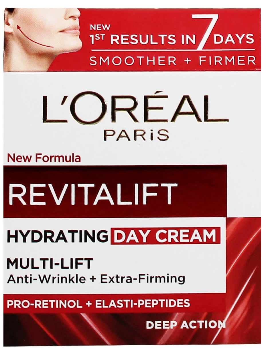 L'OREAL REVITALIFT 50ML HYDRATING DAY CREAM ANTI-WRINKLE & EXTRA-FIRMING COSLOR605