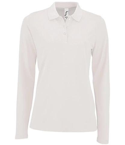 SOL'S Ladies Perfect Long Sleeve Piqué Polo Shirt