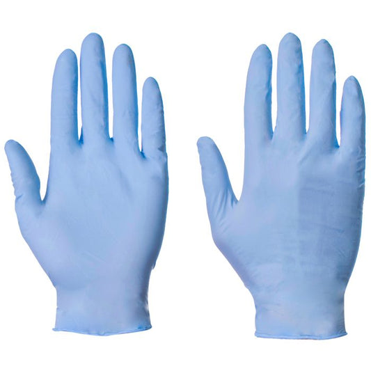 Supertouch BLUE POWDERFREE NITRILE MEDICAL 100 GLOVES Box D18