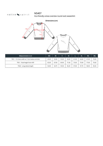 Native Spirit Unisex Oversized Sweatshirt NS407