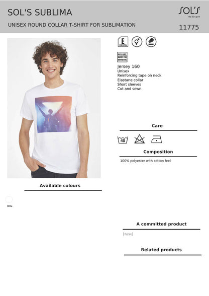 SOL'S Unisex Sublima T-Shirt
