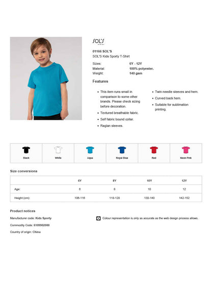 SOL'S Kids Sporty T-Shirt