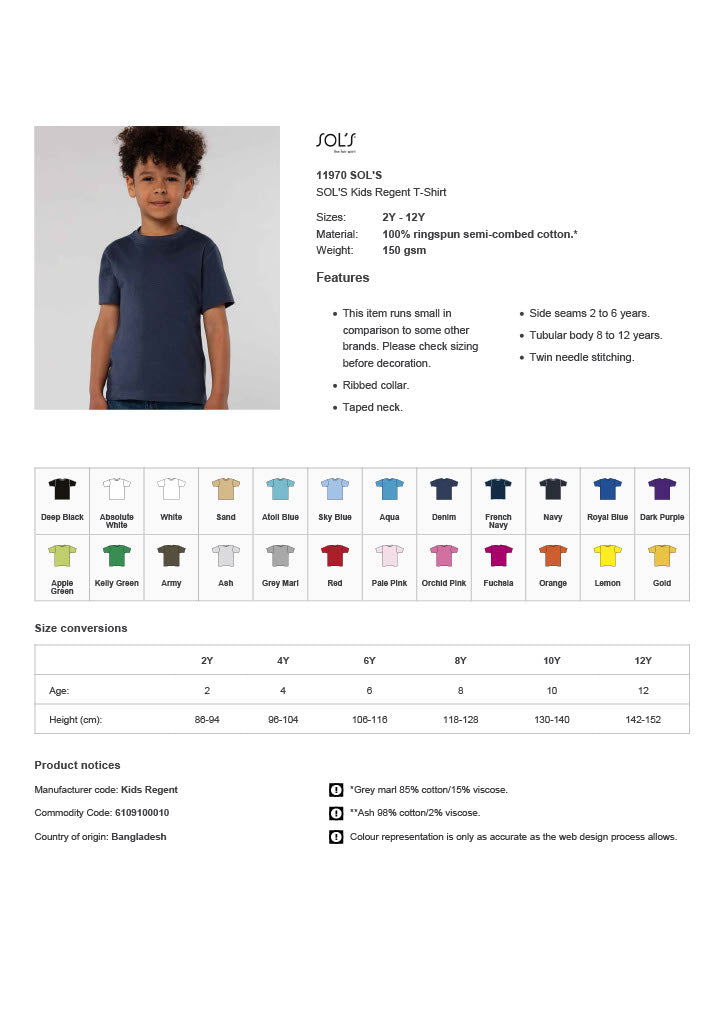 SOL'S Kids Regent T-Shirt