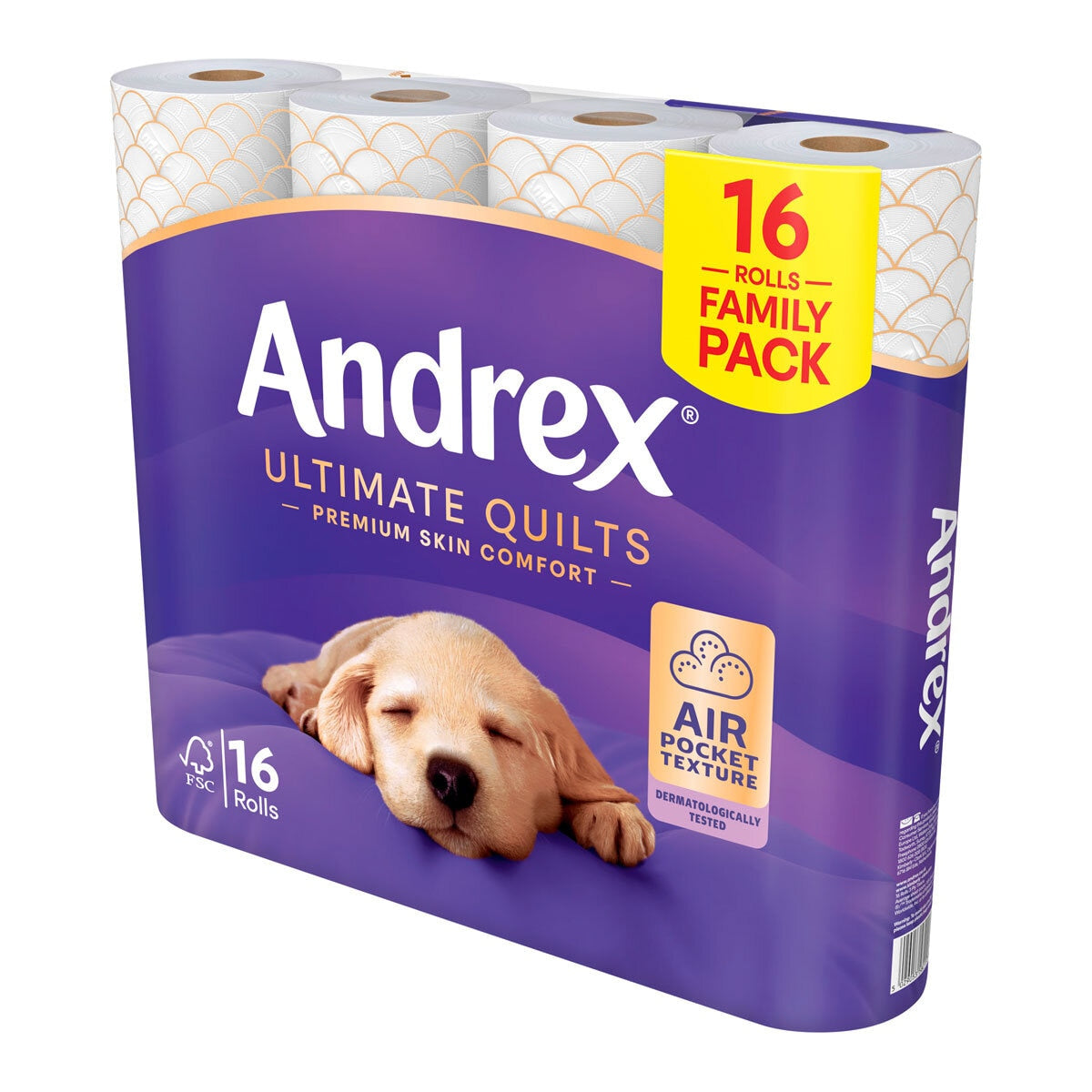 Andrex® Supreme Quilts 3-Ply Toilet Tissue, 3 x 16 Pack