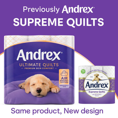 Andrex® Supreme Quilts 3-Ply Toilet Tissue, 3 x 16 Pack