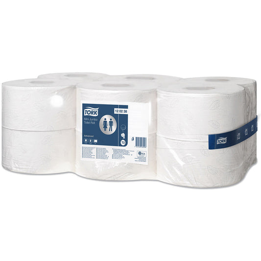 Tork Mini Soft Jumbo Basic Toilet Roll, 12 x 170m 332933