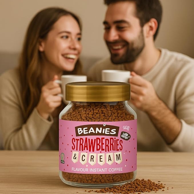 BEANIES 50G COFFEE STRAWBERRIES & CREAM FOBEA046