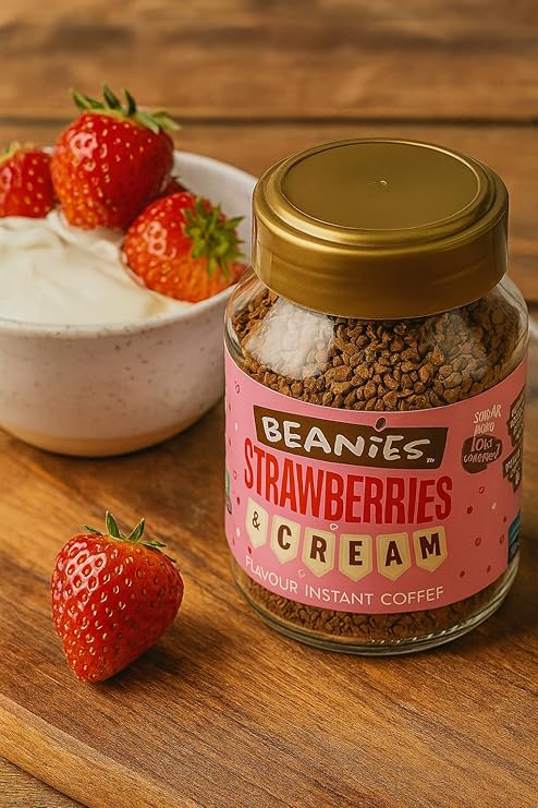 BEANIES 50G COFFEE STRAWBERRIES & CREAM FOBEA046