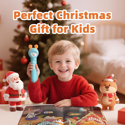 alilo Learning Educational Toys for Toddlers 3-4-5-6, Interactive Reading Pen Set for Kids, with 3 Learn to Read Book, 100 Talking Flash Cards, 540 Recording Stickers, Music Card