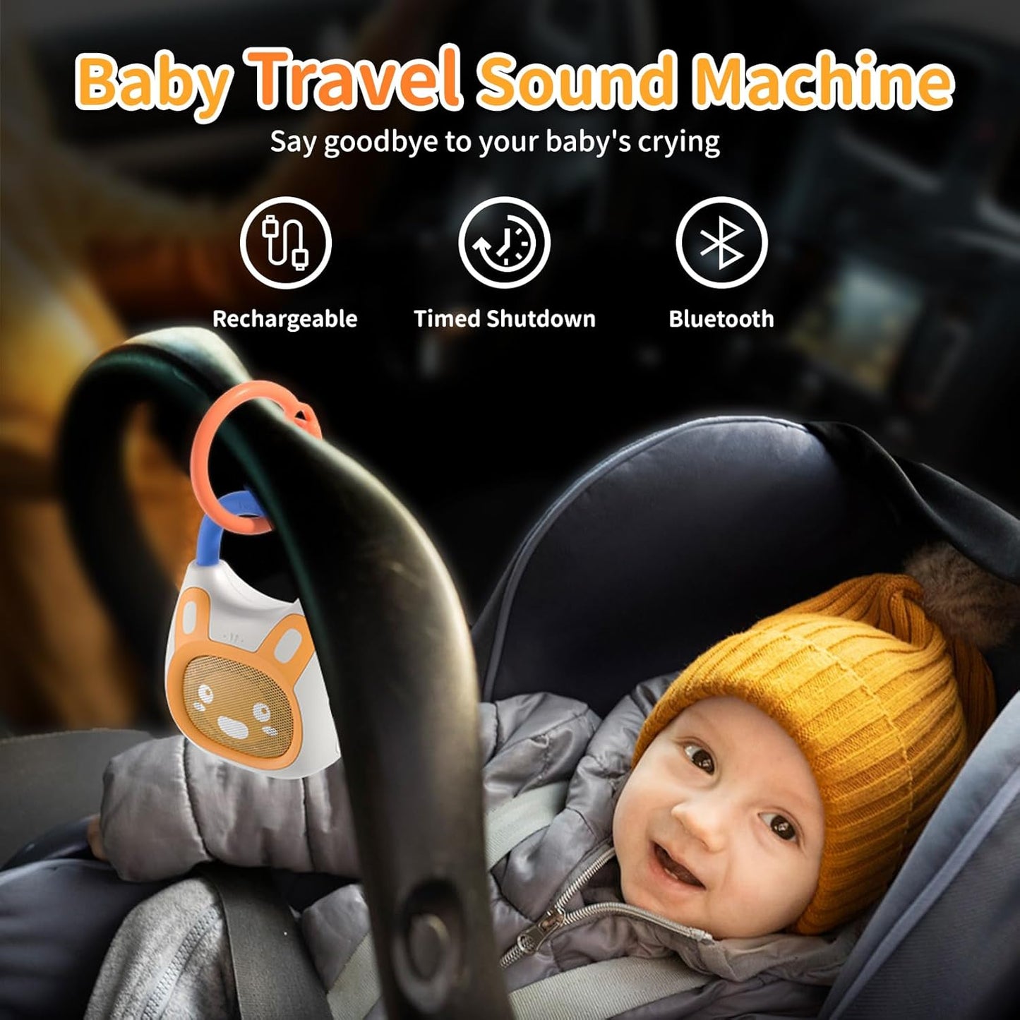 alilo Pocket Bunny Portable Kids Music Player, Musical Toys for Toddlers 1-3-5, Preloaded 120+ Stories/Music/Lullabies/White Noise,High Fidelity Sound Travel Bluetooth Speaker (with Strap and Ring)