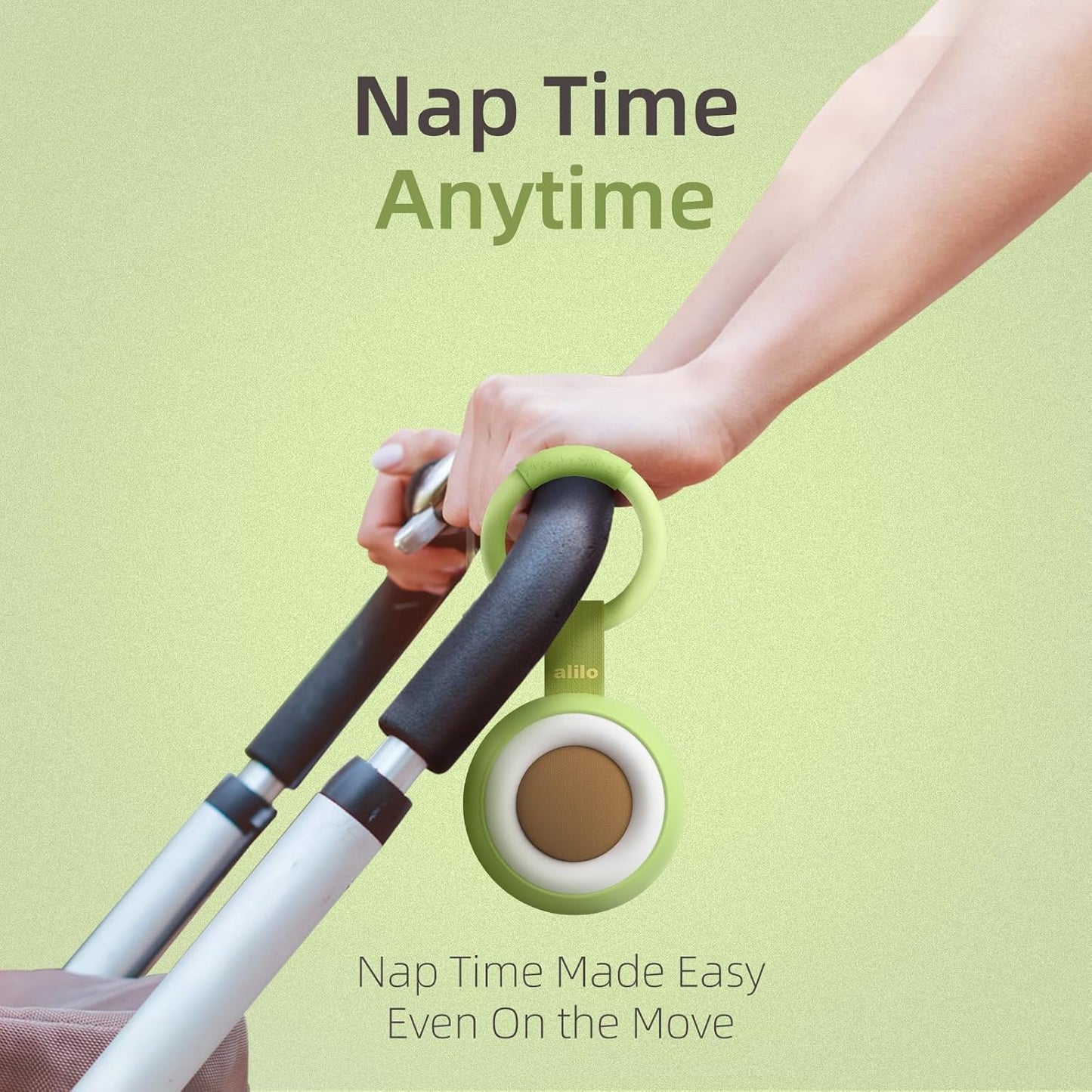 alilo White Noise Machine, Portable Sound Machine for Baby Kids Adults, 30 Soothing Sounds Therapy for Sleeping, Rechargeable Sleep Soother with Night Light & 3 Timer Newborn Gift (Pocket Soother)