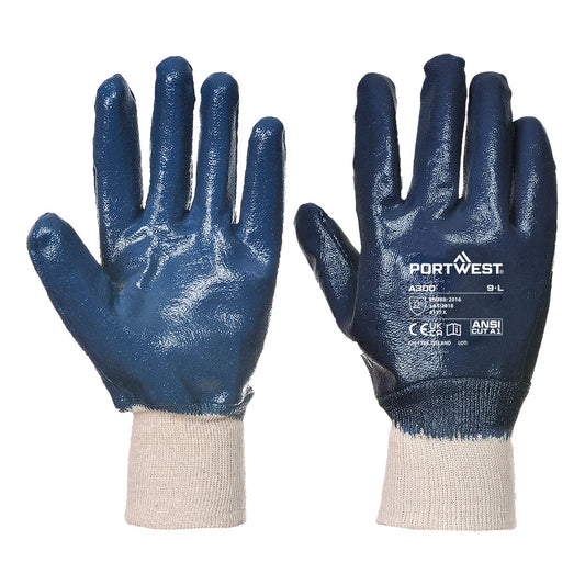Portwest Grip 12 Nitrile Full Dipped Knitwrist Glove