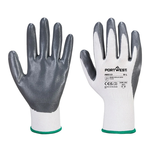 Portwest Grip 13 Nitrile Essential Multipack (Pk 12)  AB310