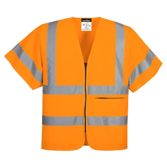 Portwest Hi-Vis Band and Brace Zip Vest S/S C372