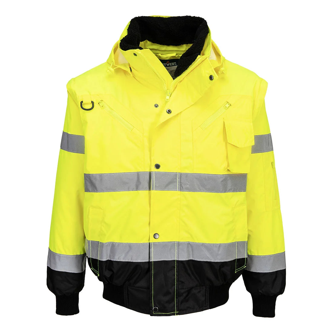 Portwest Hi-Vis 3-in-1 Contrast Bomber Jacket C465