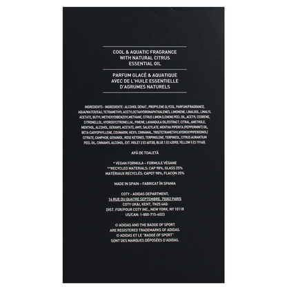 ADIDAS ICE DIVE 100ML EDT SPRAY CGADI852