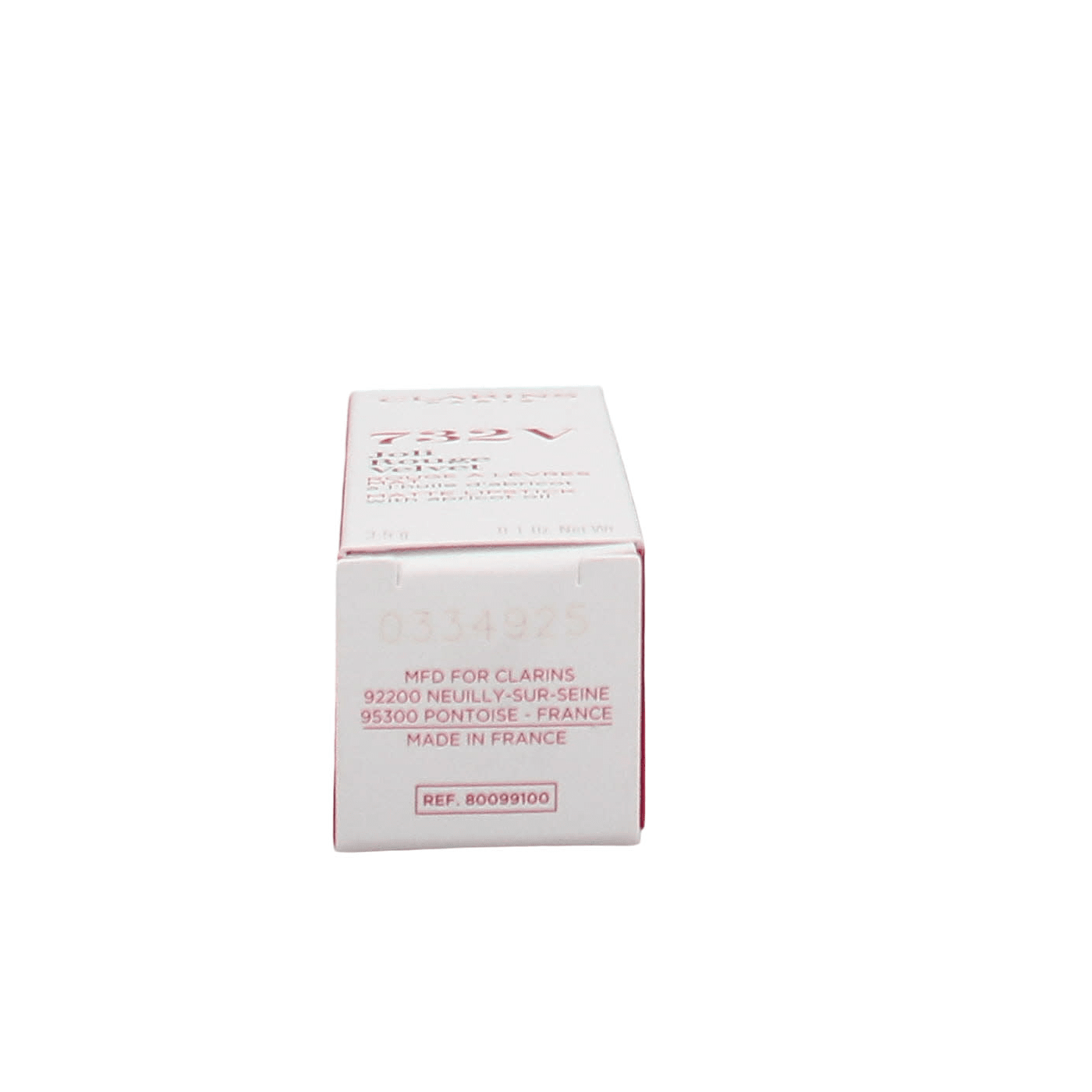 CLARINS JOLI ROUGE VELVET LIPSTICK 732V GRENADINE COSCLA852