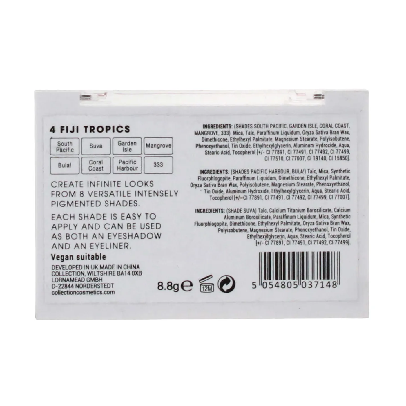 COLLECTION EYESHADOW PALETTE FIJI TROPICS COSCOL1210X