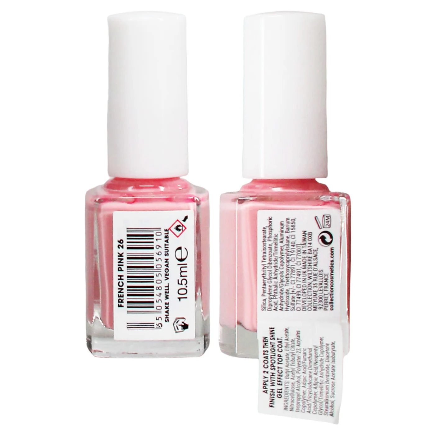 COLLECTION SPOTLIGHT SHINE GEL EFFECT 10.5ML NAIL POLISH FRENCH PINK 26 COSCOL1583
