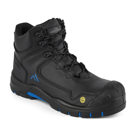 Portwest Composite Action Leather Mid Boot S3S ESD HRO SR SC FO FC18