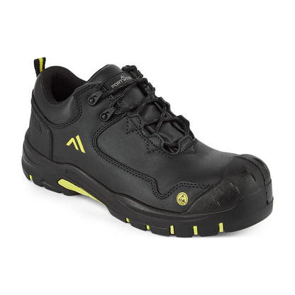 Portwest Composite Action Leather Low Shoe S3S ESD HRO SR SC FO FC19