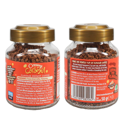BEANIES 50G FLAVOUR COFFEE CREAMY CARAMEL FOBEA005A