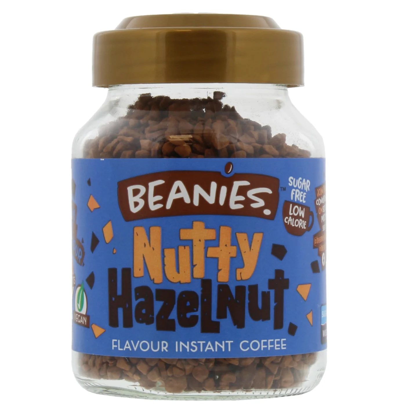 BEANIES 50G FLAVOUR COFFEE NUTTY HAZELNUT FOBEA006