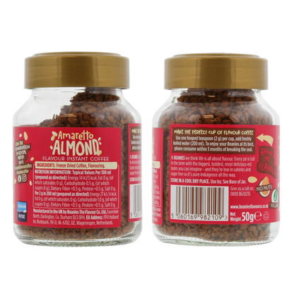 BEANIES 50G FLAVOUR COFFEE AMARETTO ALMOND FOBEA008