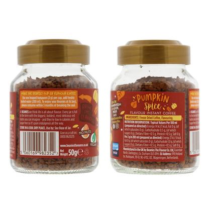 BEANIES 50G FLAVOUR COFFEE PUMPKIN SPICE FOBEA026A