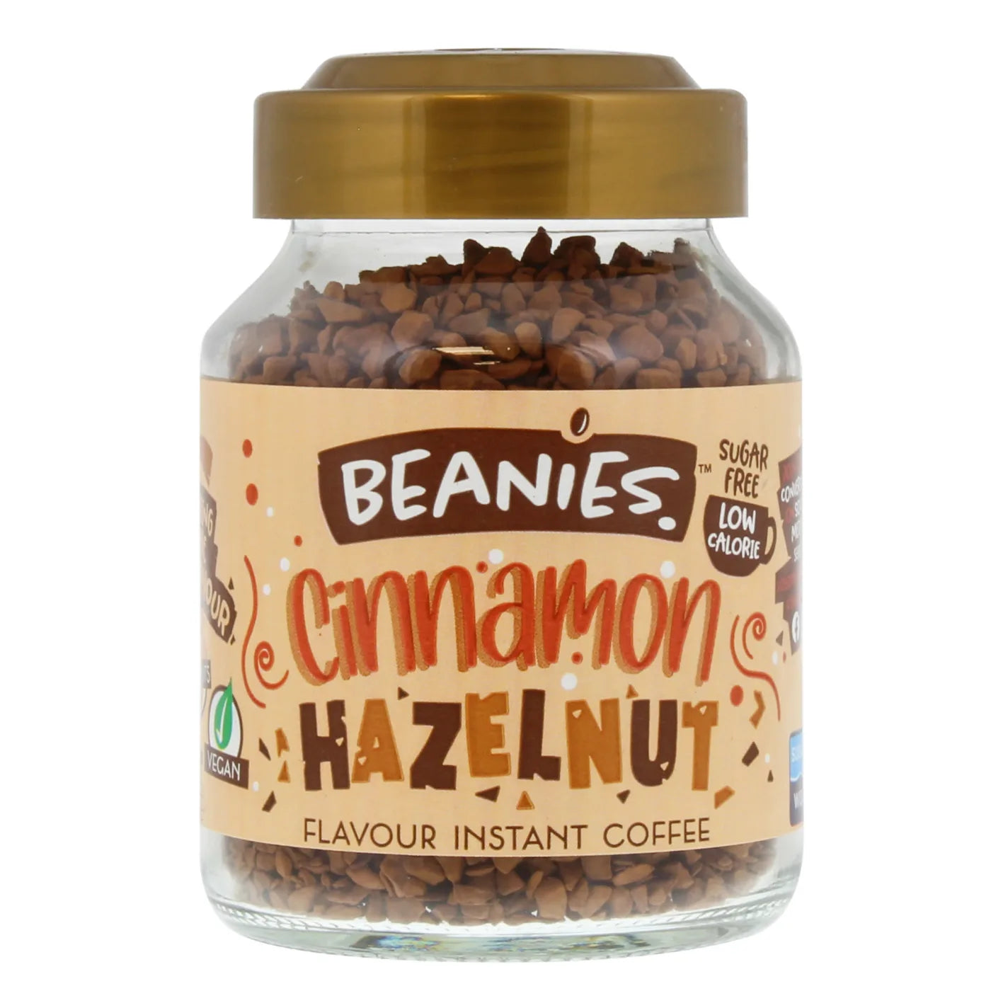 BEANIES 50G FLAVOUR COFFEE CINNAMON HAZELNUT FOBEA038