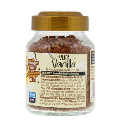 BEANIES 50G FLAVOUR COFFEE VERY VANILLA FOBEA039