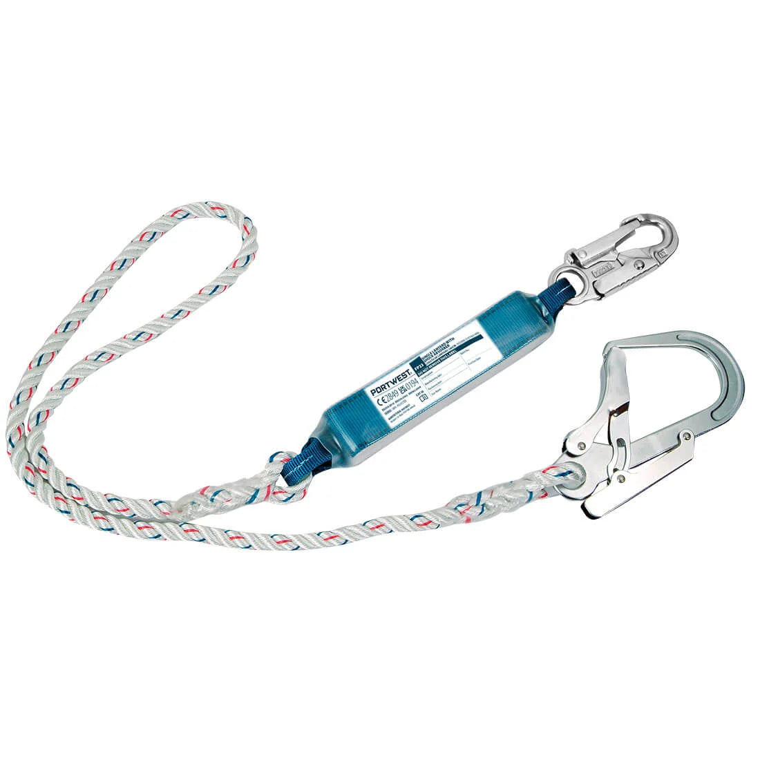 Portwest Single 1.8m Lanyard With Shock Absorber FP23