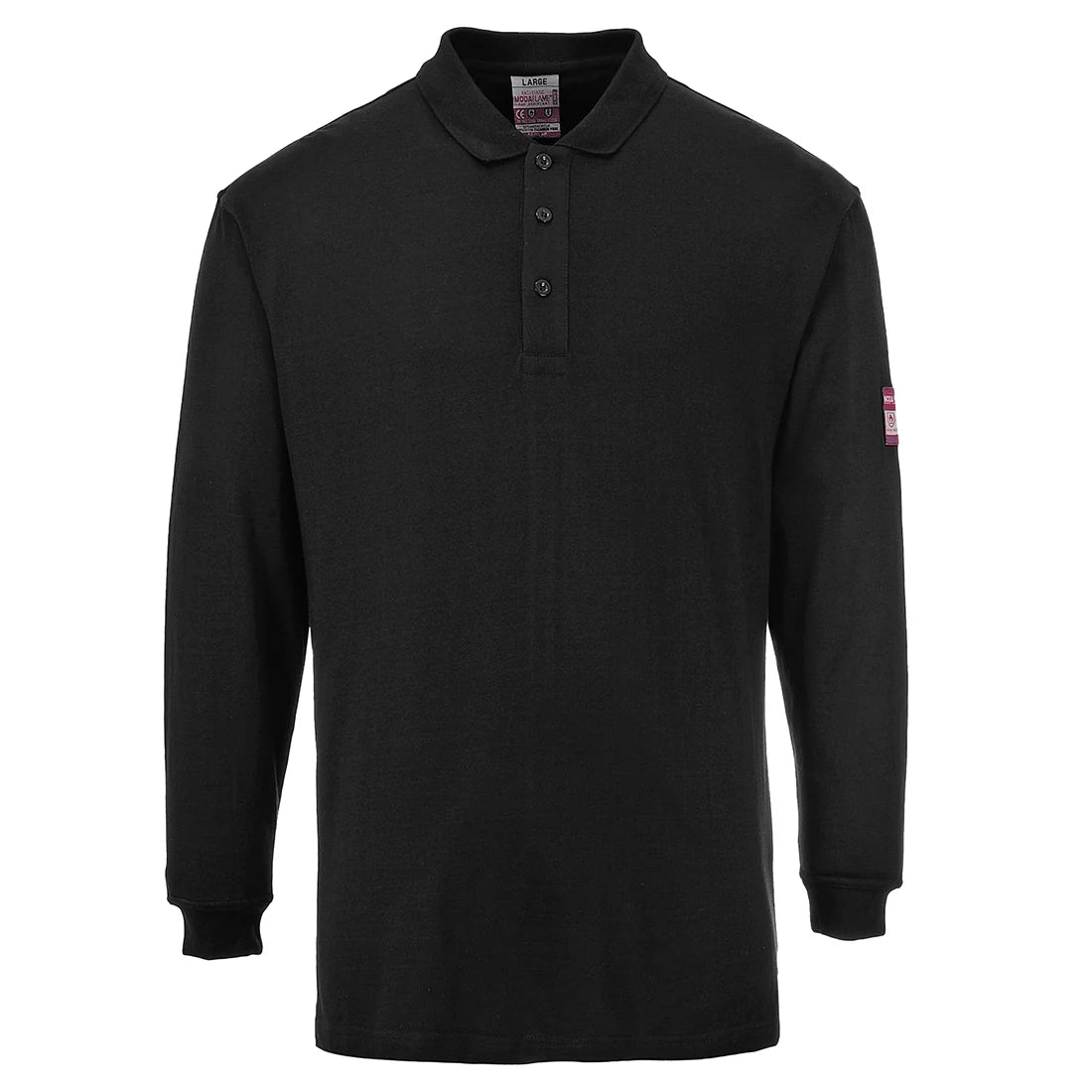Portwest Modaflame Knit FR Long Sleeve Polo Shirt FR10