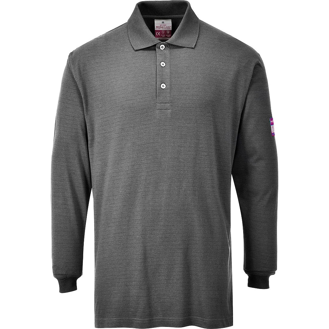 Portwest Modaflame Knit FR Long Sleeve Polo Shirt FR10