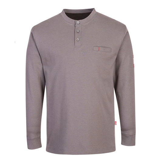 Portwest Bizflame Knit FR Long Sleeve Henley FR32