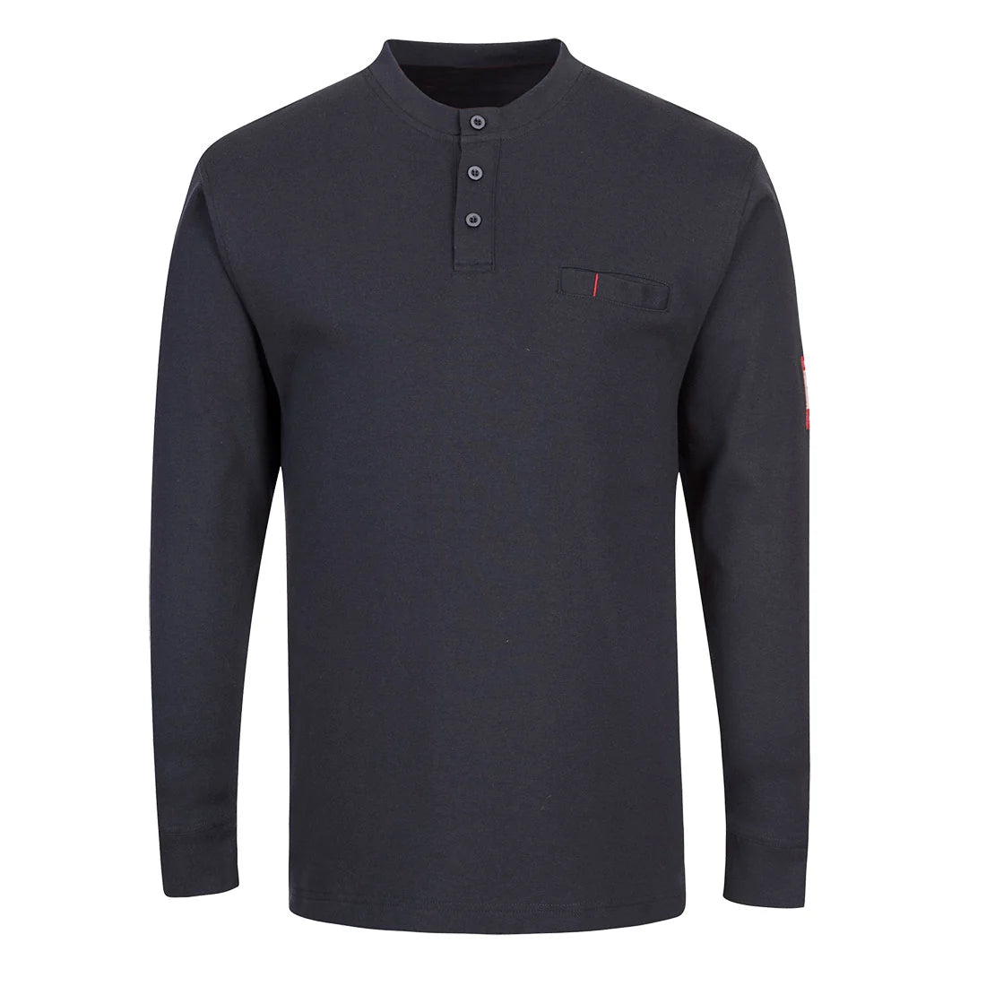 Portwest Bizflame Knit FR Long Sleeve Henley FR32