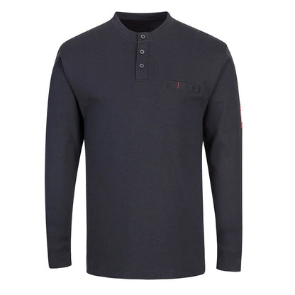 Portwest Bizflame Knit FR Long Sleeve Henley FR32