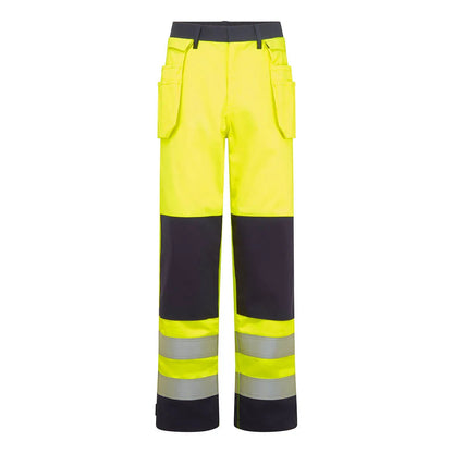 Portwest Bizflame Work Hi-Vis Contrast FR Holster Trousers FR440