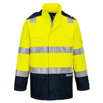 Portwest Bizflame Rain+ Hi-Vis Multi-Norm Contrast FR Jacket FR605