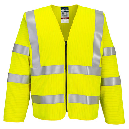 Portwest Bizflame Hi-Vis FR Long Sleeve Zip Vest FR616