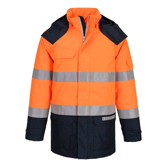 Portwest Bizflame Rain+ Hi-Vis Multi-Norm Contrast FR Winter Jacket FR617