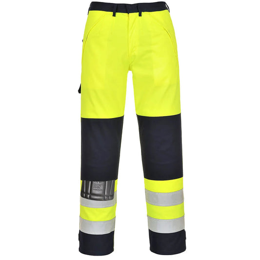 Portwest Bizflame Work Hi-Vis Multi-Norm Contrast FR Trousers FR62
