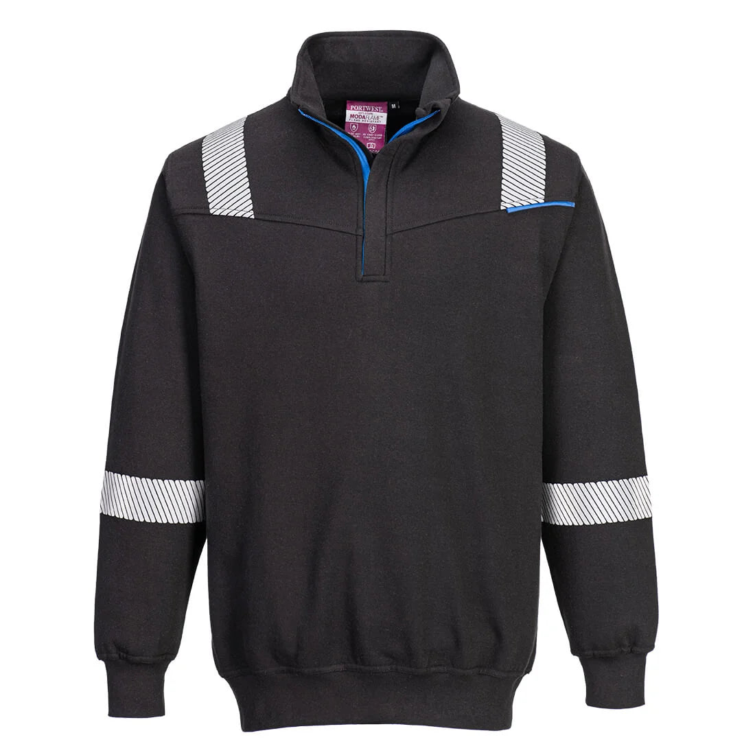Portwest WX3 Modaflame Knit FR 1/4 Zip Sweatshirt FR710