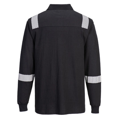 Portwest WX3 Modaflame Knit FR Long Sleeve Polo Shirt FR711