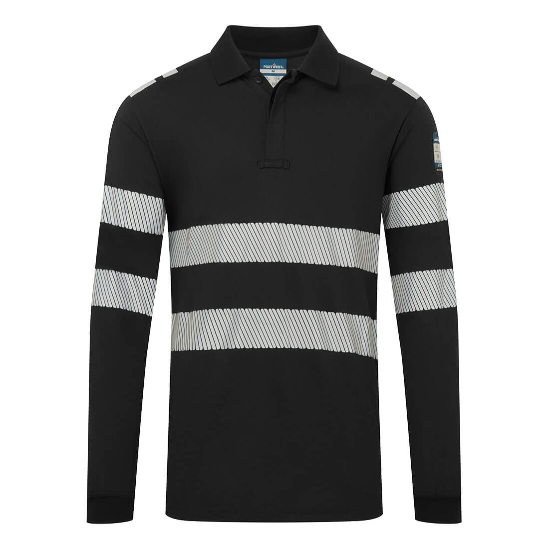 Portwest PW3 Modaflame Knit FR Long Sleeve Polo Shirt FR733