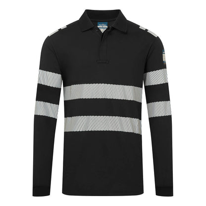 Portwest PW3 Modaflame Knit FR Long Sleeve Polo Shirt FR733