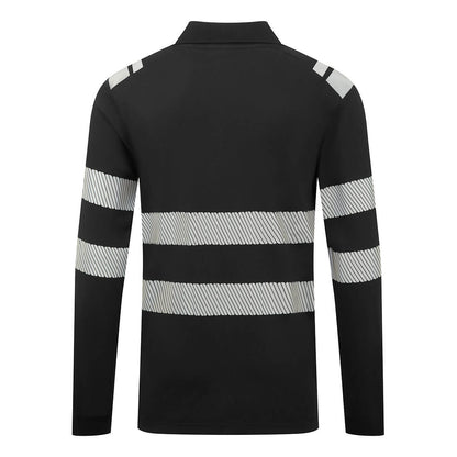 Portwest PW3 Modaflame Knit FR Long Sleeve Polo Shirt FR733