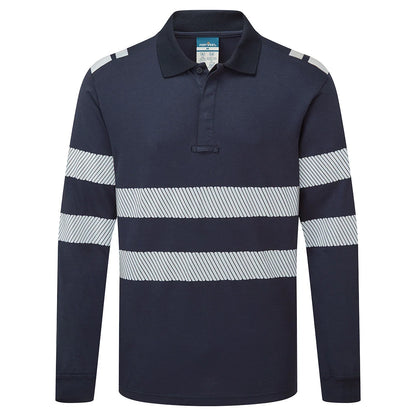 Portwest PW3 Modaflame Knit FR Long Sleeve Polo Shirt FR733
