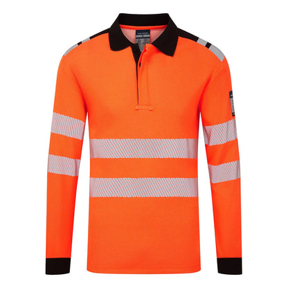 Portwest PW3 Modaflame Knit HVO FR Long Sleeve Polo Shirt FR734